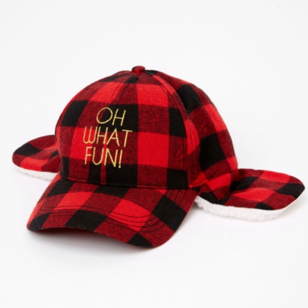 Oh What Fun!' Trapper Hat - Red